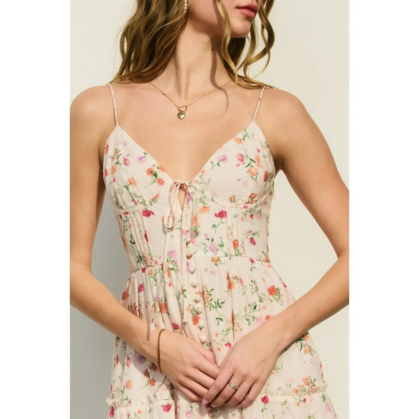 Poppy Rose Butter Corset Mini Dress