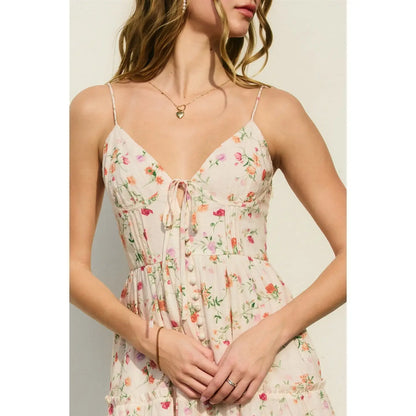 Poppy Rose Butter Corset Mini Dress
