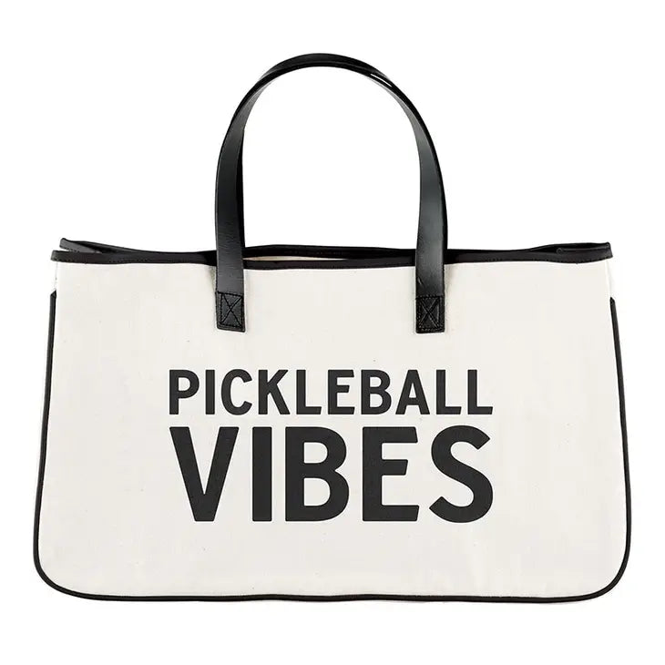 Pickleball Vibes Canvas Tote