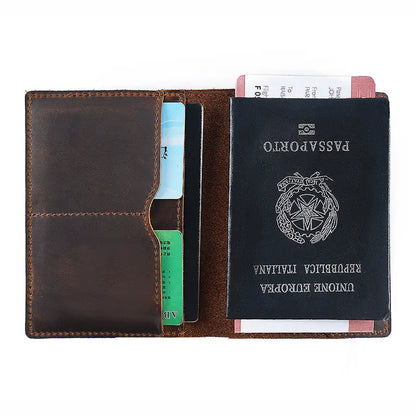 Genuine Leather Passport Holder