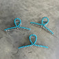 Turquoise Studded Claw Hair Clip