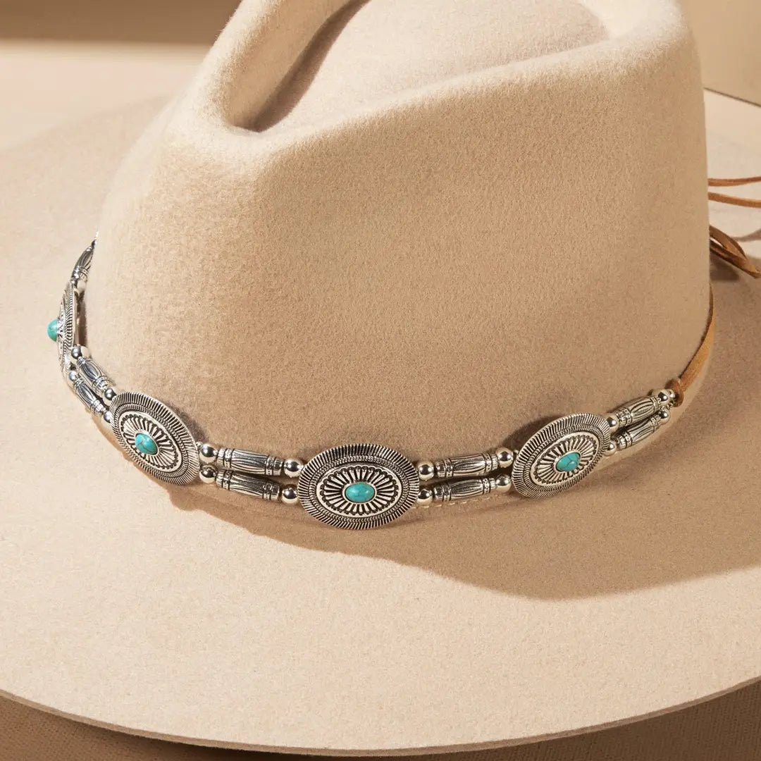 Decorative Western Concho Hat Band
