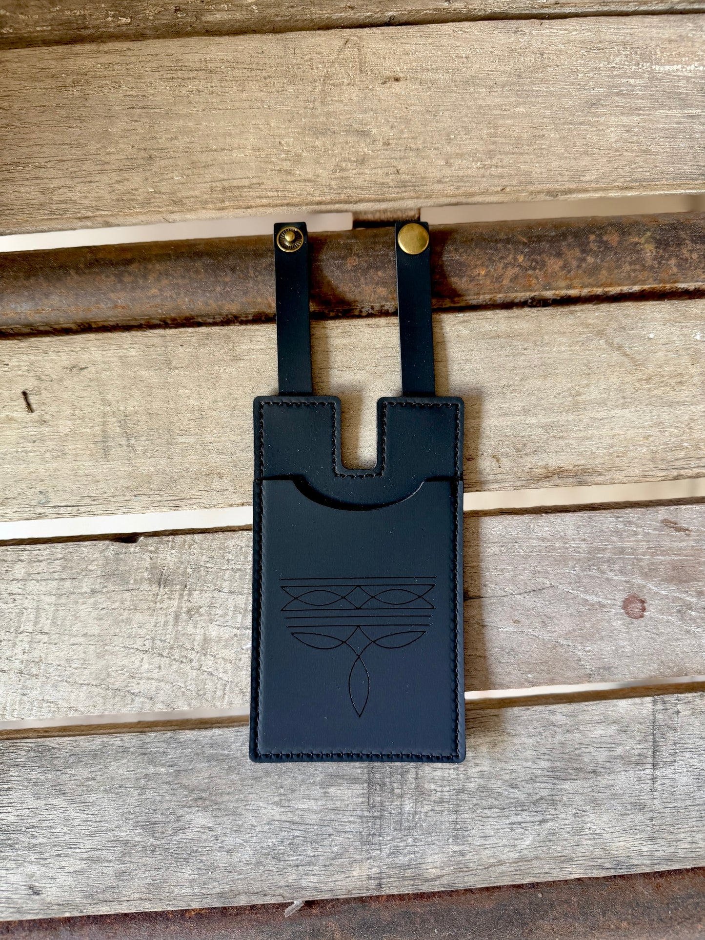 Cowboy Boot Wallet w/ Snap Closure