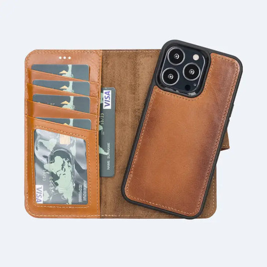 iPhone 13 Pro Leather Wallet Case