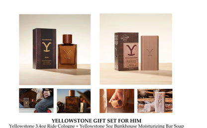 Yellowstone Men's Cologne+Bar Soap Gift Set