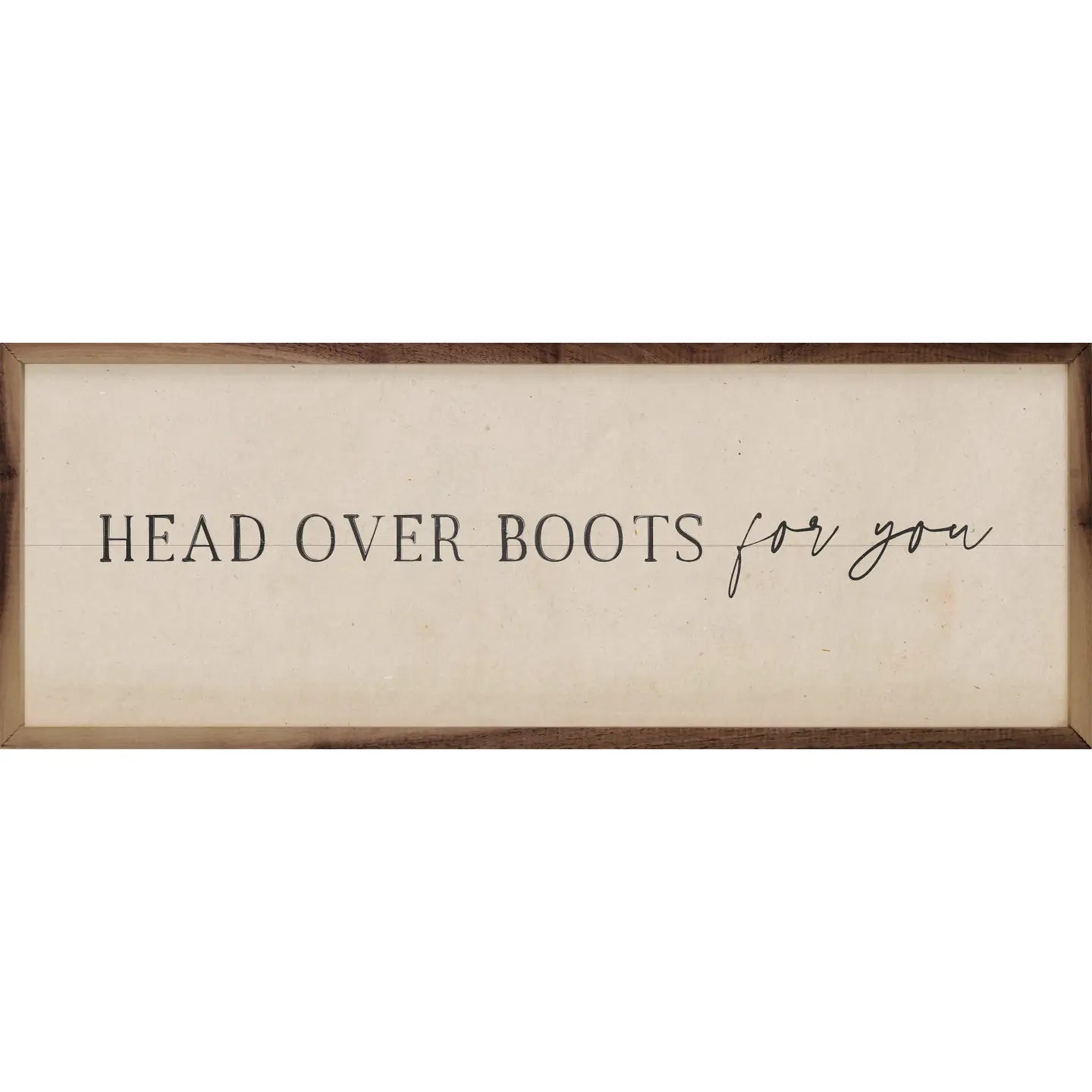 "Head Over Boots For You" Framed Wall Art