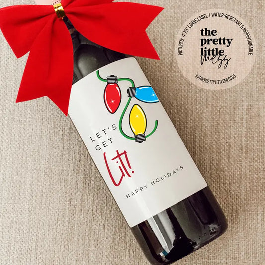 Holiday Wine Labels