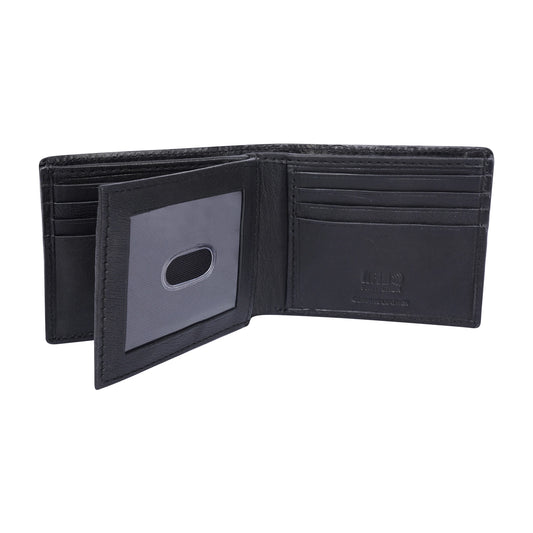 Black Leather Nelson Men's Wallet