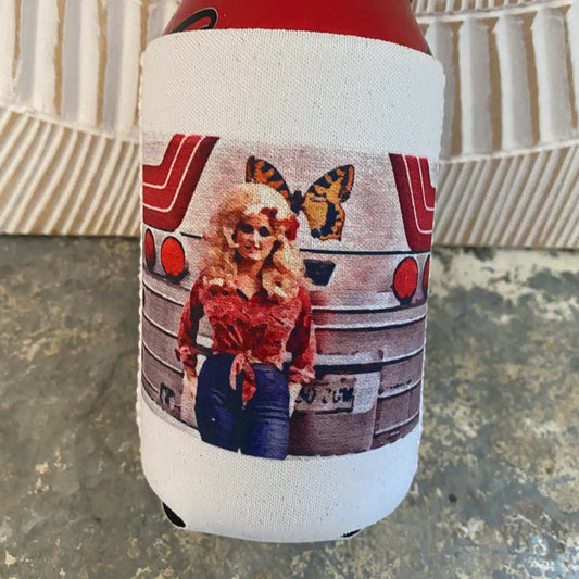 "Dolly" On The Road Neoprene Can Koozie