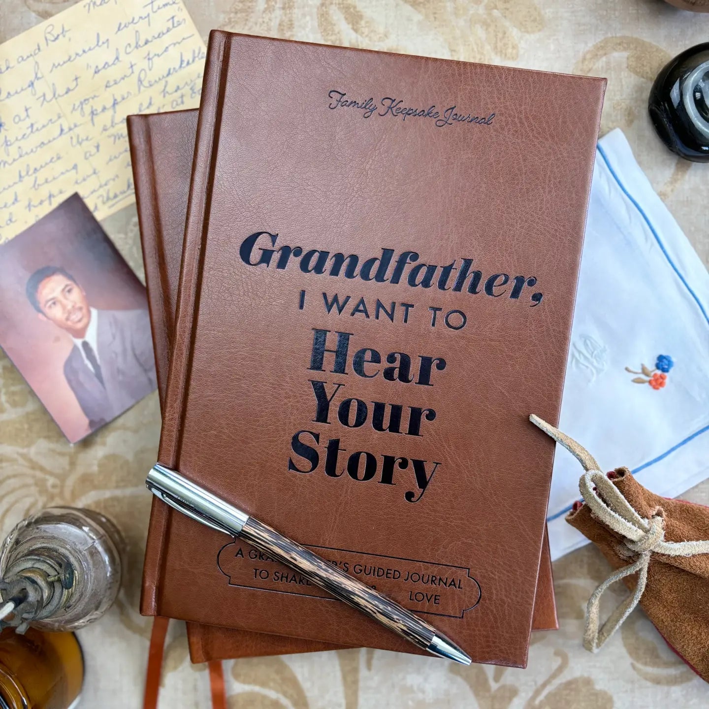 "Grandfather, I Want To Hear Your Story" Keepsake Journal