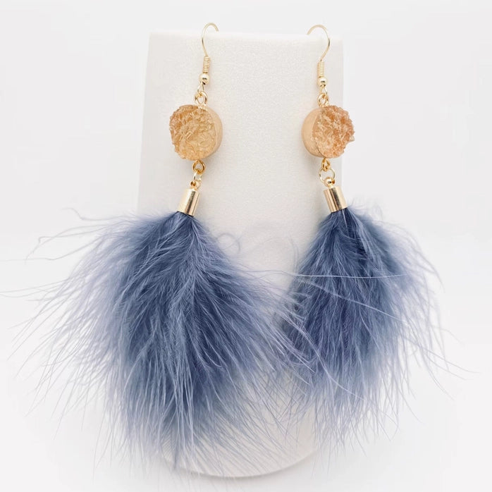 Feather Tassel Earrings