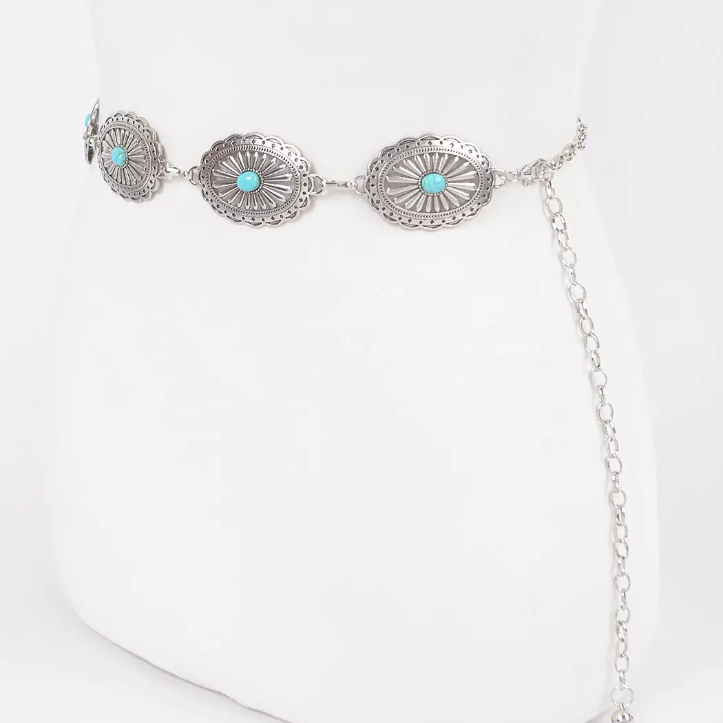 Medium Western Chain Concho Belt