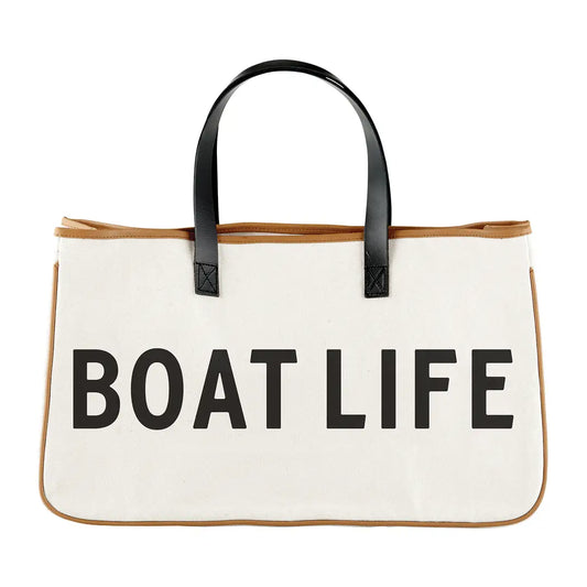 "Boat Life" Canvas Tote Bag