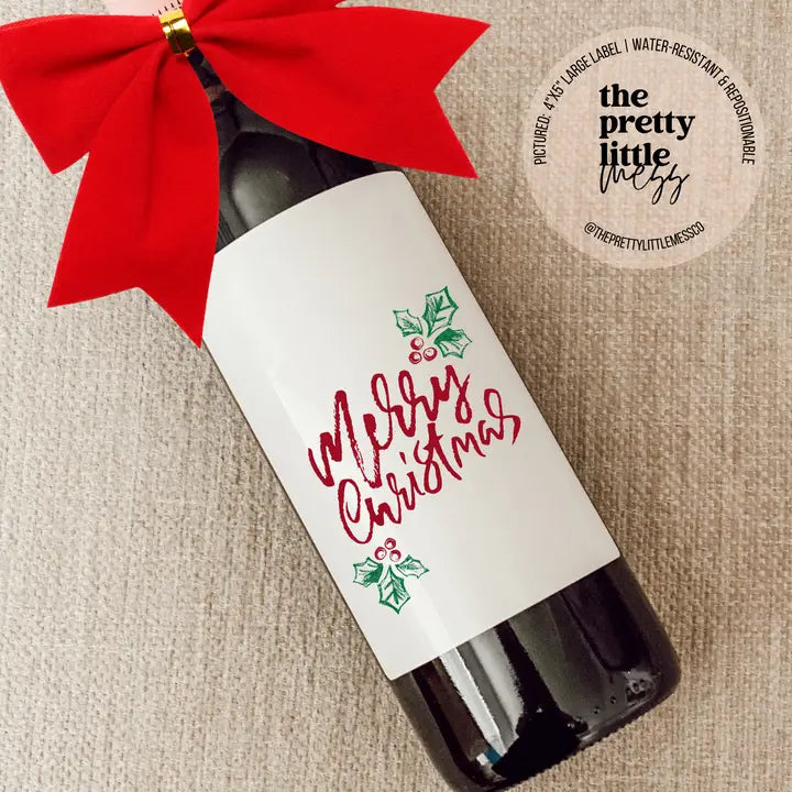 Holiday Wine Labels