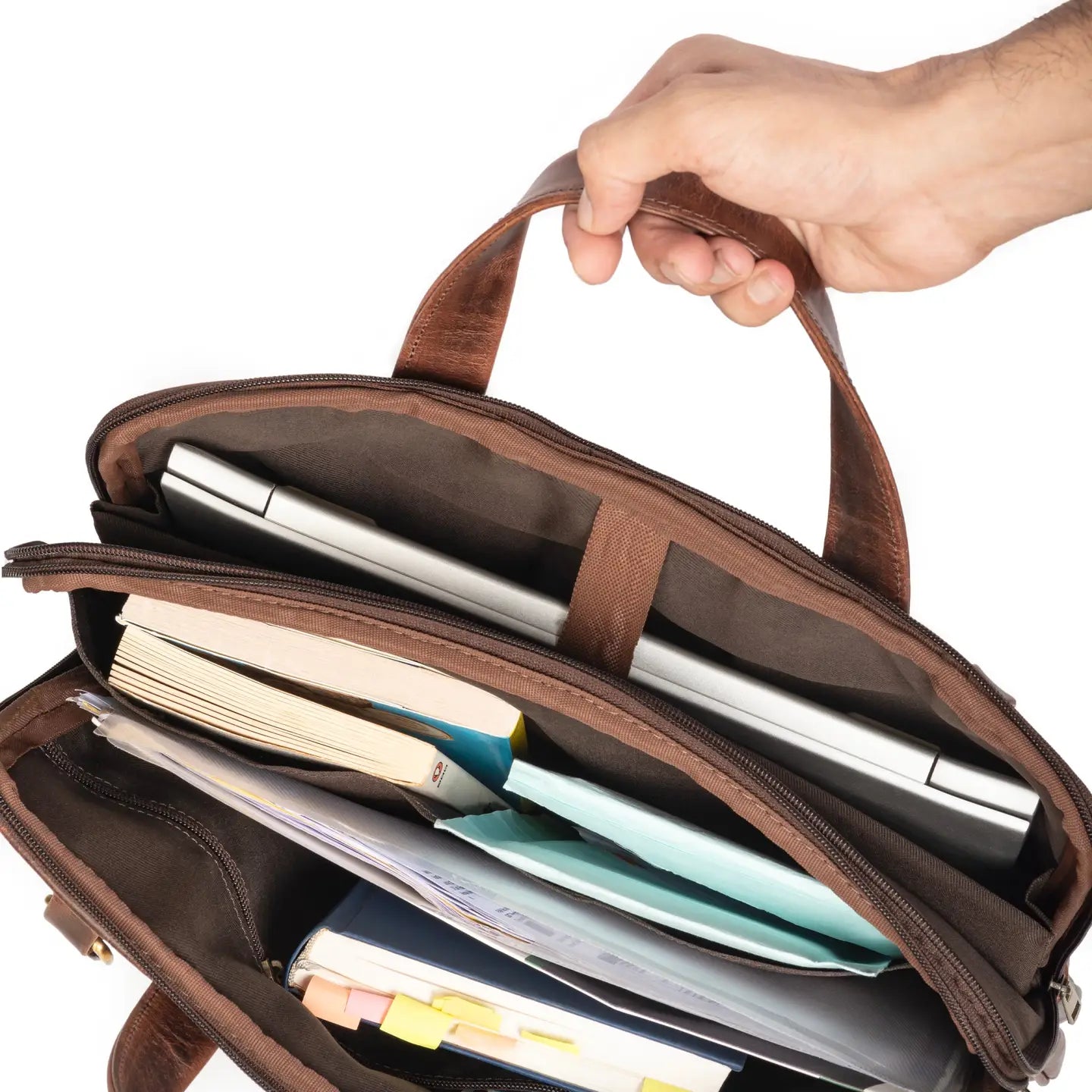 Harbor Leather Laptop Briefcase