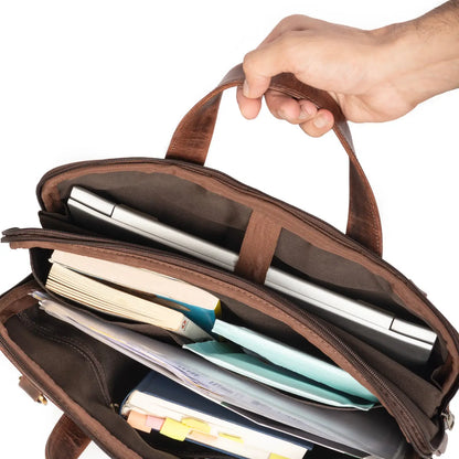 Harbor Leather Laptop Briefcase