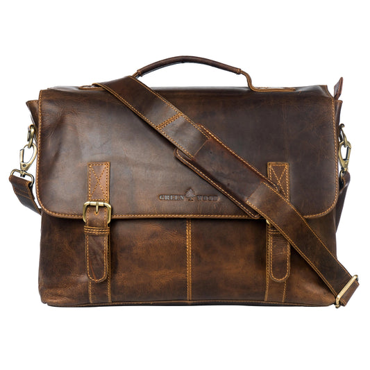 Sandal Leather 16" Laptop Bag