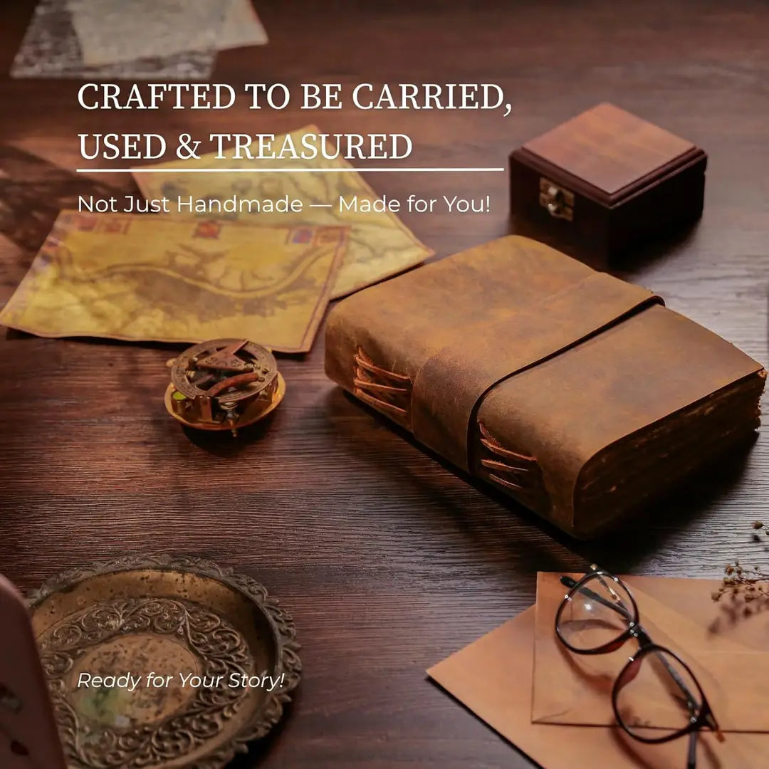 Handmade Leather Journal w/ Belt Closure