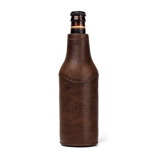 Campaign Leather Bottle Koozie