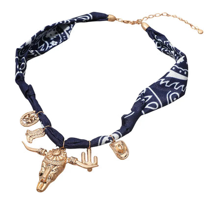 Western Charm Bandana Necklace