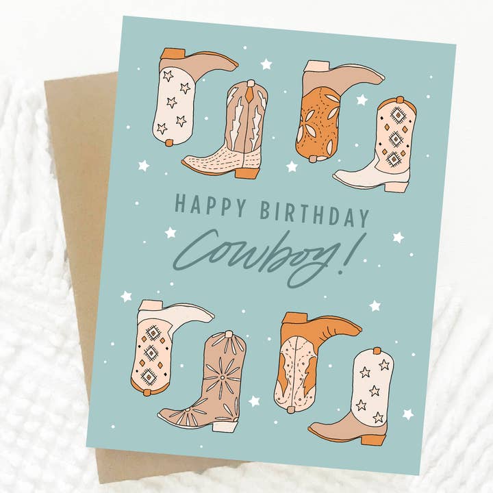 Happy Birthday Cowboy Card