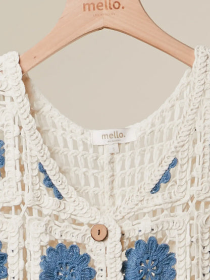 Crochet Floral Detail Tank Top