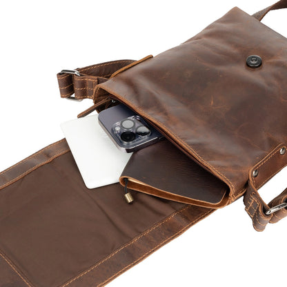 Mini Leather Messenger Bag