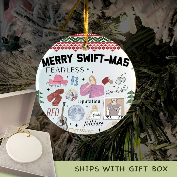 Merry Swift-mas Christmas Ornament