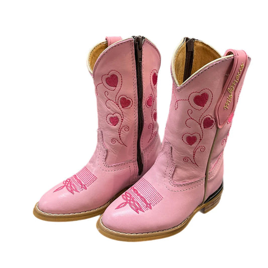 Mishmocc Toddler Pink Heart Boots