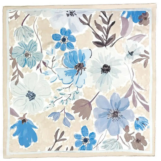 Floral Print Silky Scarves