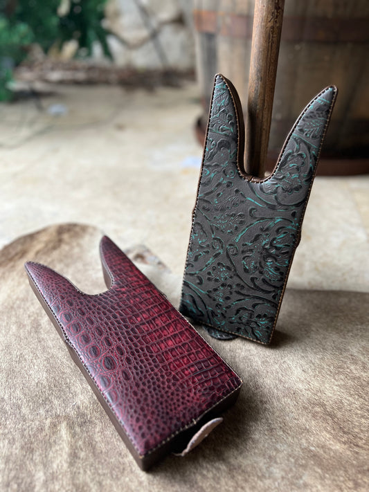 Thick Tooled Leather Boot Jack