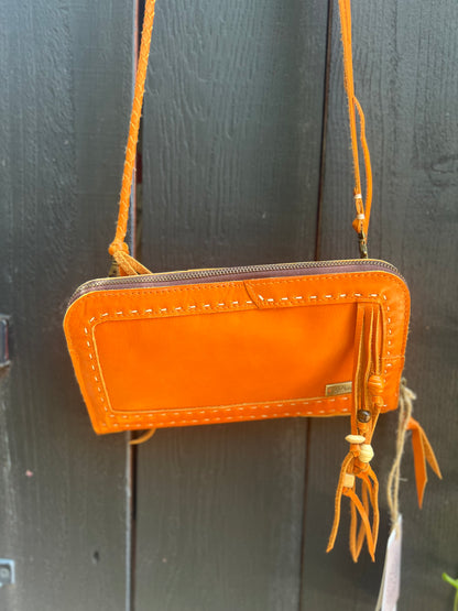 Pranee Austin Penny Leather Wallet Crossbody