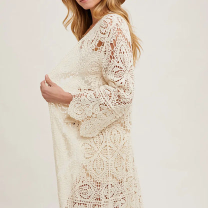 Crochet Bell Sleeve Cardigan