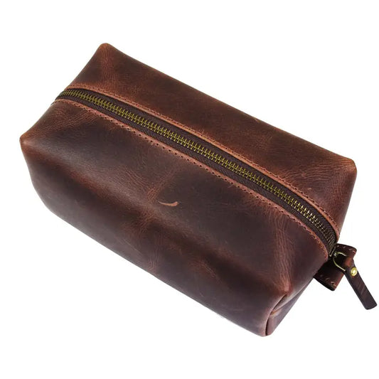 Leather Wash Bag