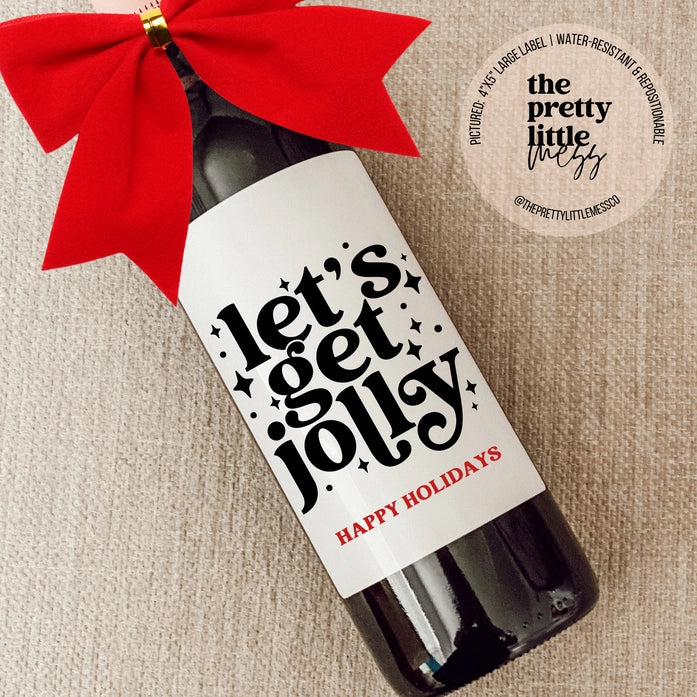 Holiday Wine Labels