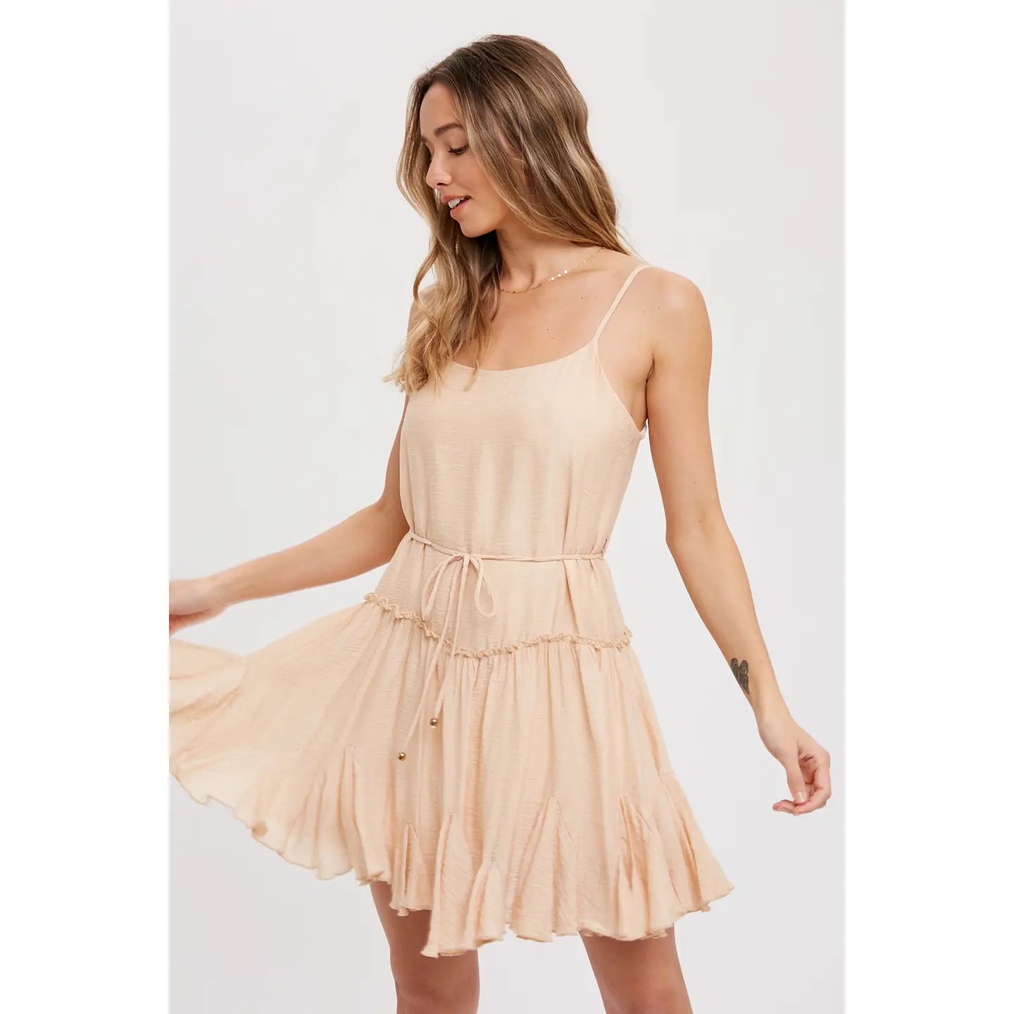 Ruffled Swing Cami Dress