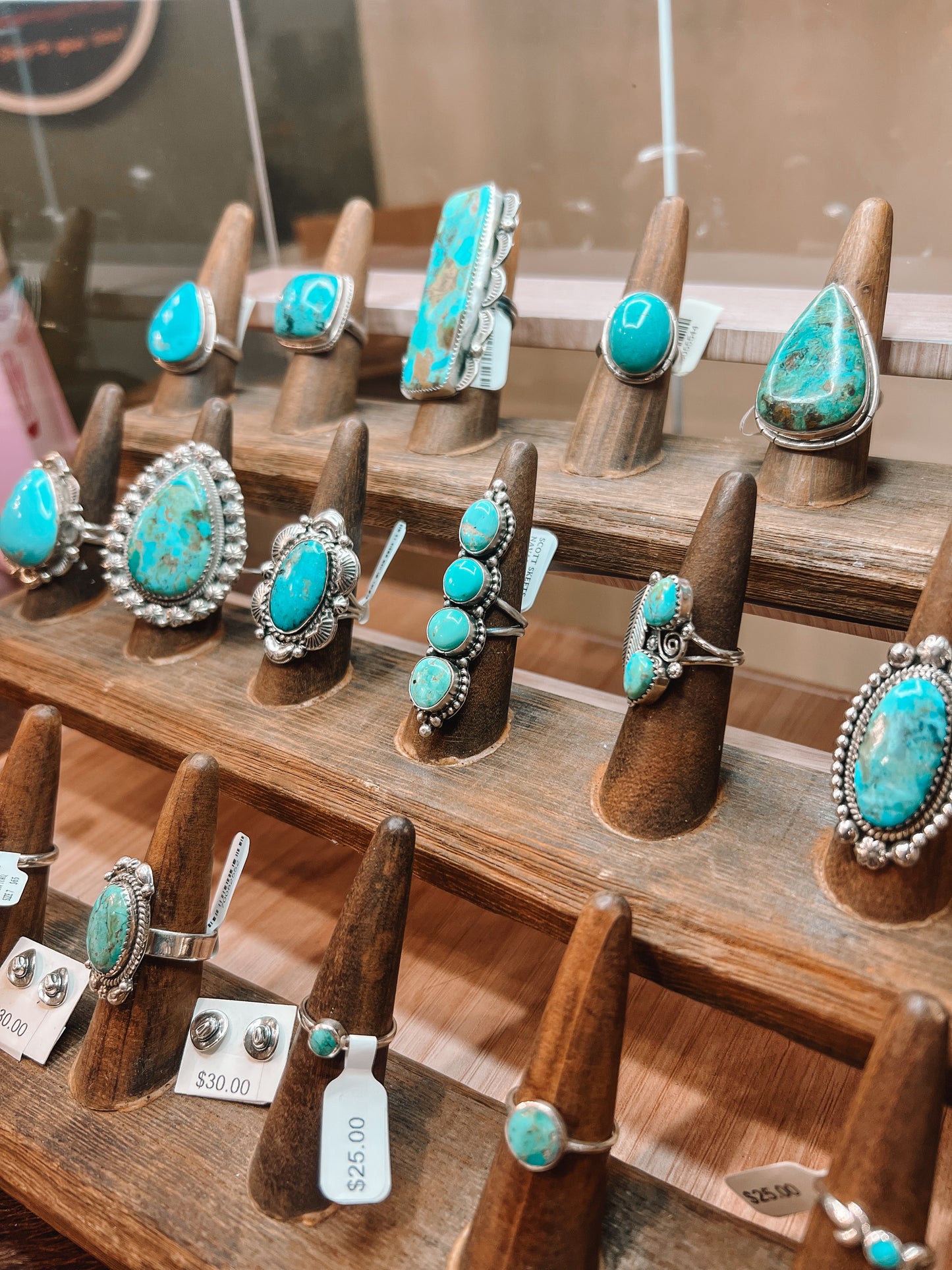 Native American Sterling Silver Turquoise Rings