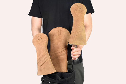 Leather Golf Headcover - Tan