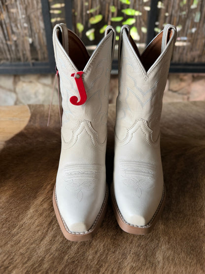 Justin Kids Bronci Ivory Water Buffalo Boot