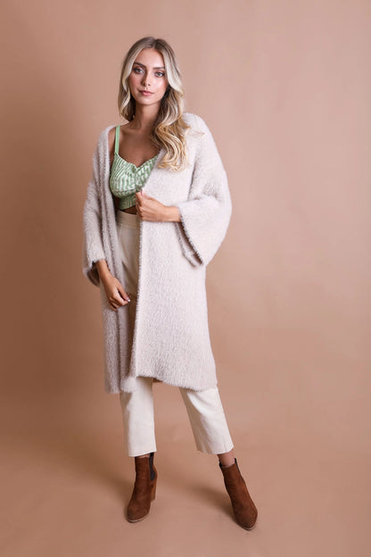 Luxe Faux Mohair Cardigan