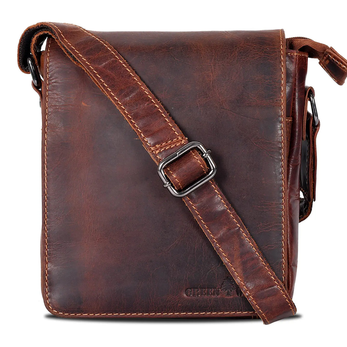 Mini Leather Shoulder Bag - Sandal