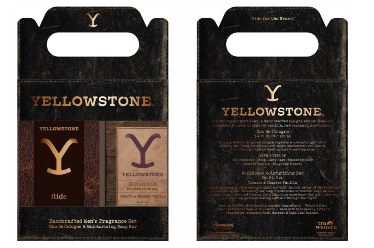 Yellowstone Men's Cologne+Bar Soap Gift Set