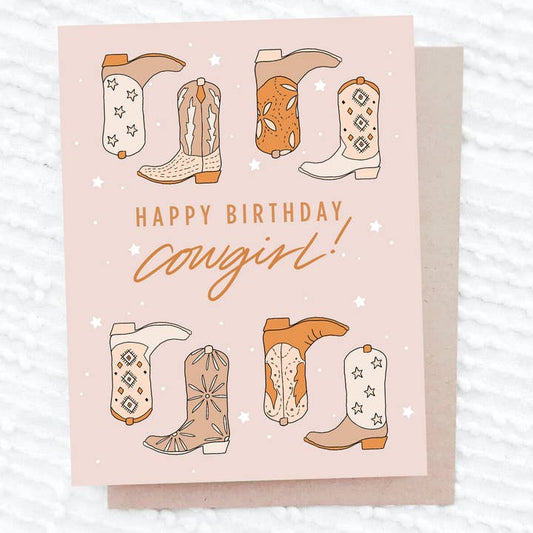 Happy Birthday Cowgirl Card