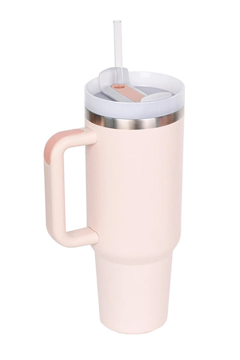 40oz Stainless Steel Tumbler - Light Pink