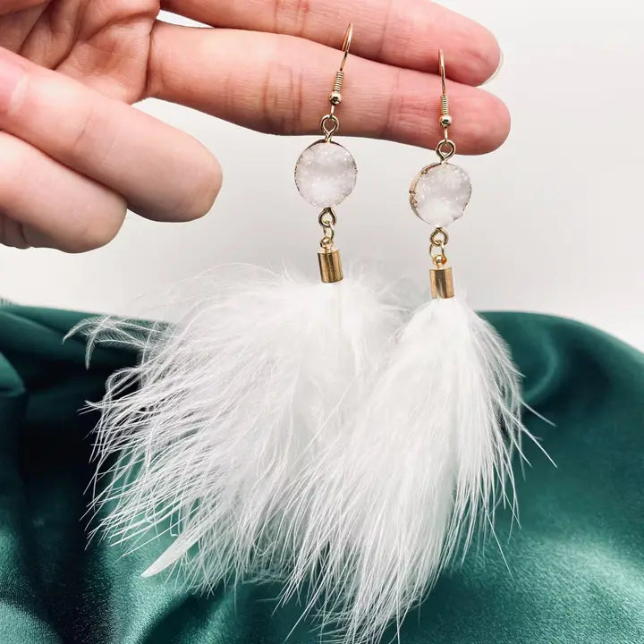 Feather Tassel Earrings