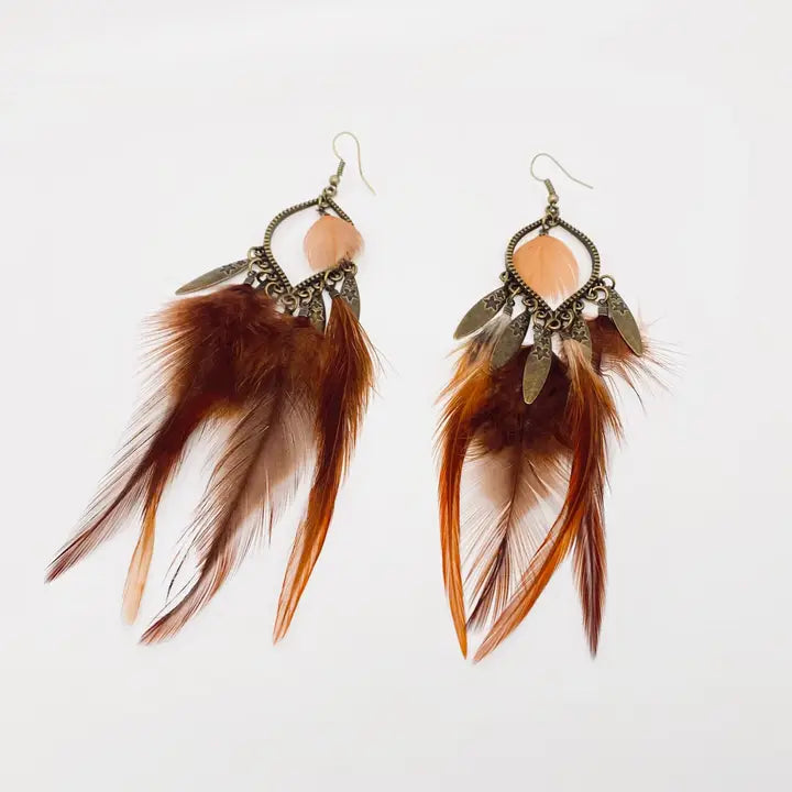 Bohemian Feather Earrings