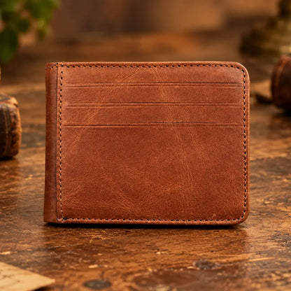 Full Grain Magnetic Bifold Wallet