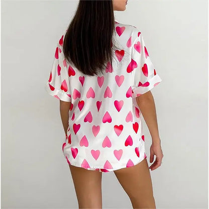 Valentine's Day Pajama Shorts Lounge Set