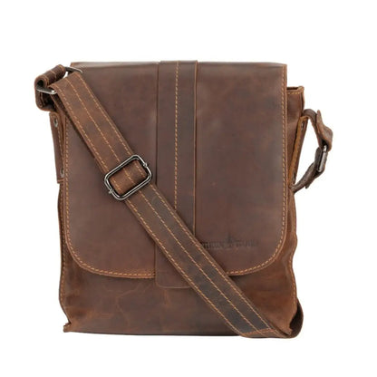 Mini Leather Messenger Bag