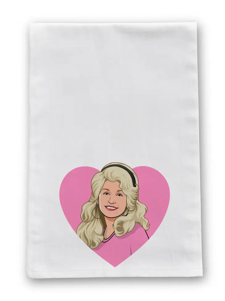 Dolly Heart Tea Towel